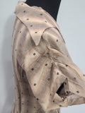 Brown Tan Stripe Dress <br> (B-38" W-28" H-40")