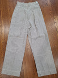 Army Nurse Seersucker Trousers <br> (W-26" H-37")