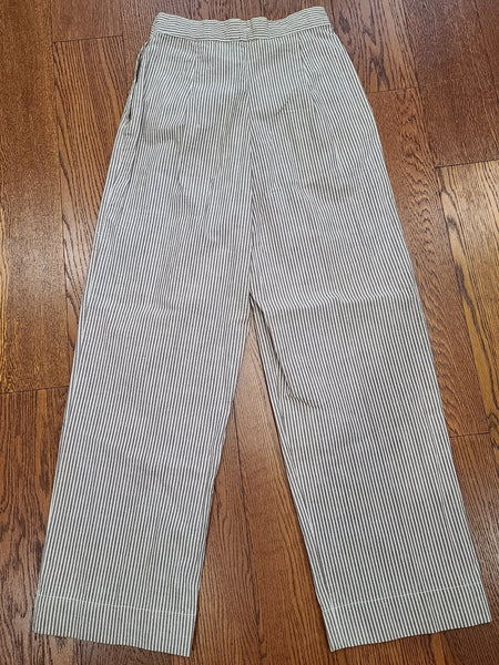 Army Nurse Seersucker Trousers <br> (W-26" H-37")