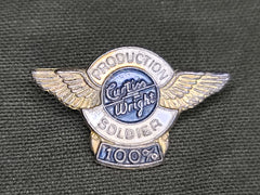 Curtiss Wright Production Soldier Pin