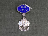 US Navy Sweetheart Set: Necklace Bracelet & Pin