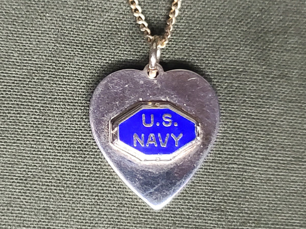 US Navy Sweetheart Set: Necklace Bracelet & Pin