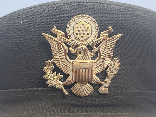 Army Nurse OD Service Hat (Size 22 1/2) Named