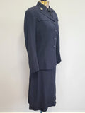 Navy WAVES Uniform: Jacket, Skirt, Blouse & Tie (Named) <br> (B-35" W-24.5" H-34")