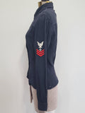 Navy WAVES Uniform: Jacket, Skirt, Blouse & Tie (Named) <br> (B-35" W-24.5" H-34")