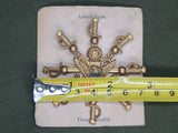 Celluloid Army Eagle and Sword Sweetheart Pin on Card
