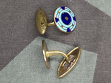 German Art Deco Enamel Cuff Links
