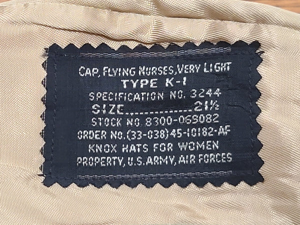 Flight Nurse K-1 Garrison Cap (Size 21 1/2)