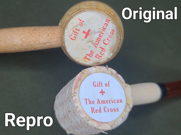 Reproduction Corn Cob Pipes "Gift of the American Red Cross"