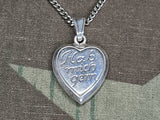 German "Hab Mich Gern" Necklace 835 Silver