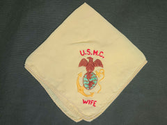 USMC Wife Sweetheart Hankie