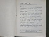 Original WAC Song Book