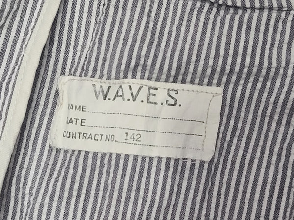 WAVES Seersucker Officer's Jacket and Hat with Covers (Named) <br> (B-41" W-32")