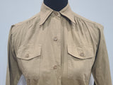 Khaki Women's Blouse (for WAC or Nurse) <br> (B-37" W-31.5")