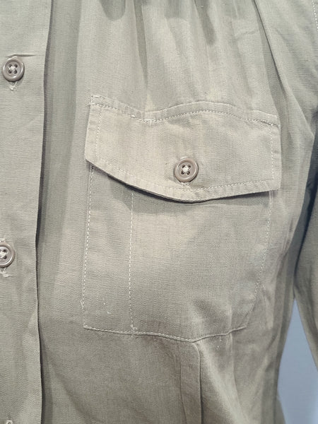 Khaki Women's Blouse (for WAC or Nurse) <br> (B-37" W-31.5")