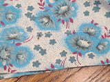 Soviet Blue Flower Print Dress <br> (B-39" W-37" H-48")