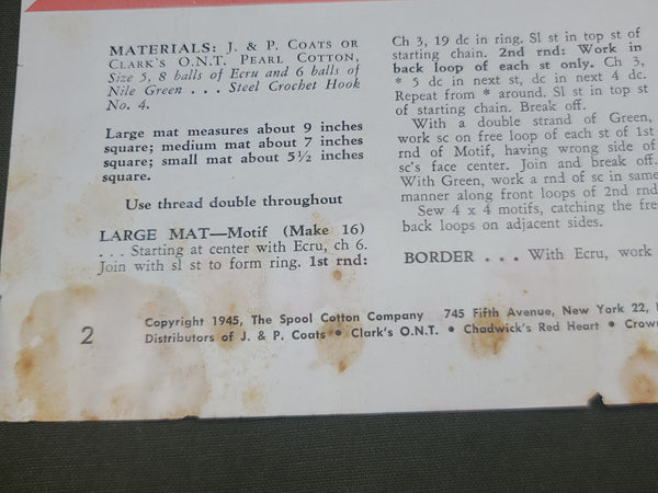 Crochet and Knit Gifts Pattern Booklet 1945