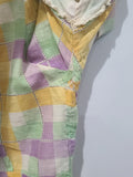 Pastel Plaid Lightweight Dress (AS-IS) <br> (B-32" W-26.5" H-36")