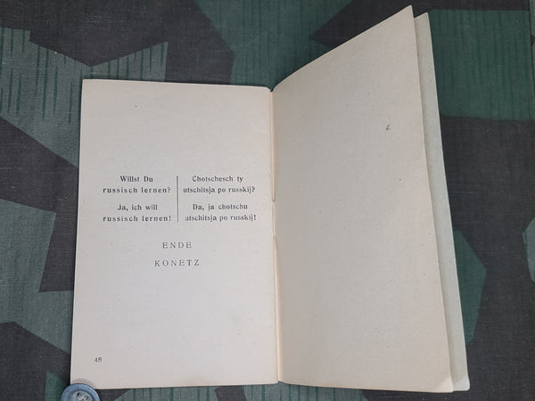 Deutsch-Russisch 1945 Red Army Word Book