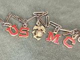 Marine Corps USMC Letter Sweetheart Bracelet