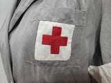 American Red Cross Gray Lady Short Sleeve Uniform Dress & Hat <br> (B-44" W-34" H-43")