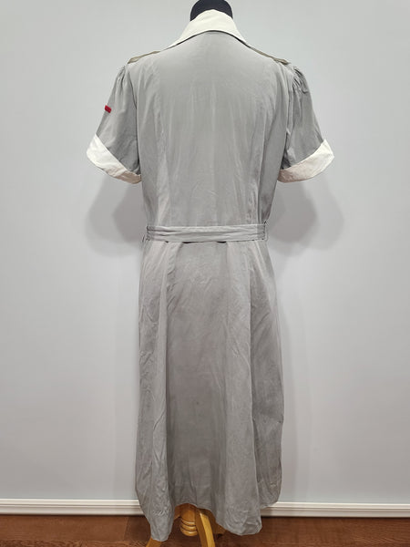 American Red Cross Gray Lady Short Sleeve Uniform Dress & Hat <br> (B-44" W-34" H-43")