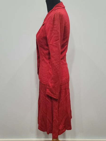 Red Skirt Suit <br> (B-35" W-25.75" H-36")