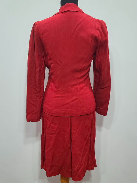 Red Skirt Suit <br> (B-35" W-25.75" H-36")