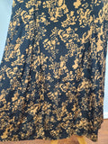 1930s Silk Print Dress <br> (B-43" W-35" H-44")