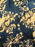 1930s Silk Print Dress <br> (B-43" W-35" H-44")