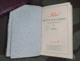Lot of Pocket Calendar Books 1943-45 & Photo from Großdeutschland Soldier