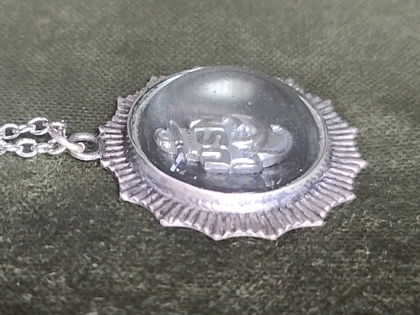 Navy Sterling Sweetheart Necklace