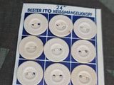Original 15mm Paper Buttons on Card