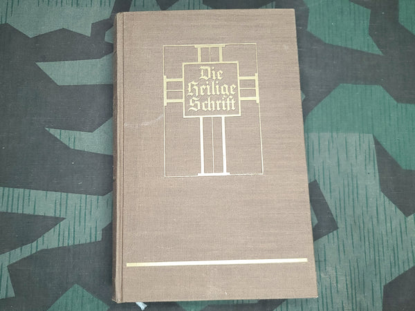 Heilige Schrift Bible 1933 with 1935 Wedding Paper