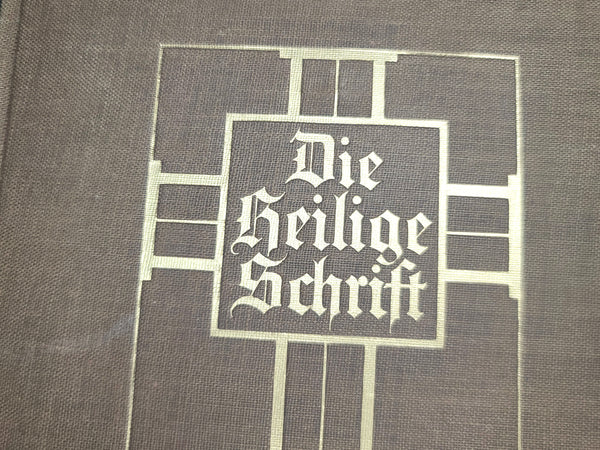 Heilige Schrift Bible 1933 with 1935 Wedding Paper