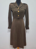 Army Nurse OD Off Duty Dress <br> (B-36" W-26" H-36")