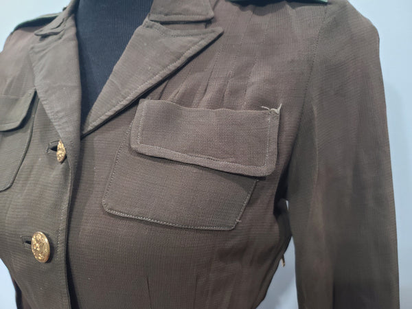 Army Nurse OD Off Duty Dress <br> (B-36" W-26" H-36")