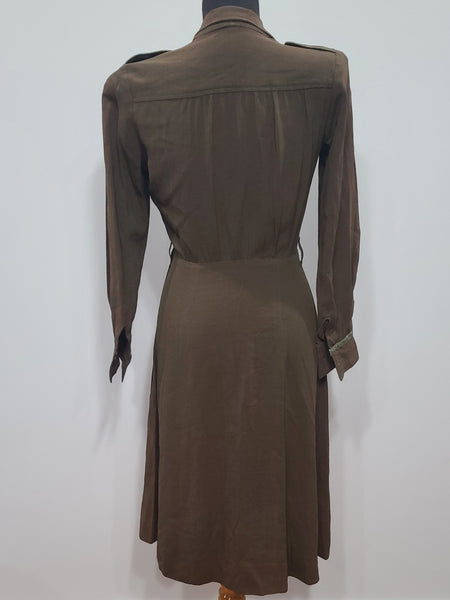 Army Nurse OD Off Duty Dress <br> (B-36" W-26" H-36")