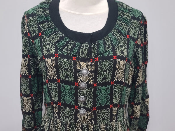 German Long Sleeve Dirndl Dress <br> (B-40" W-32")