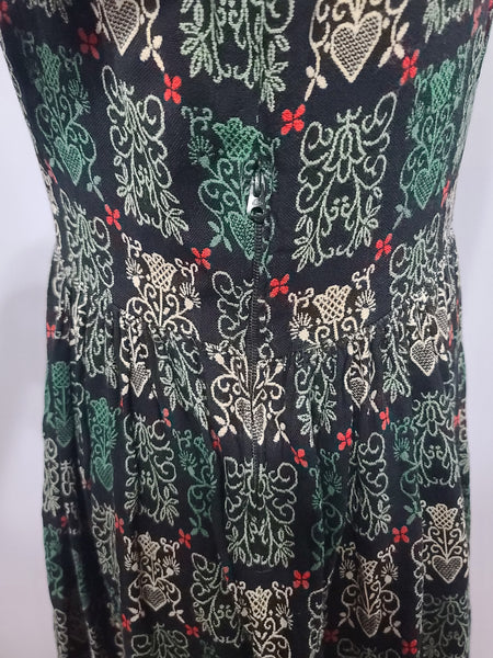 German Long Sleeve Dirndl Dress <br> (B-40" W-32")