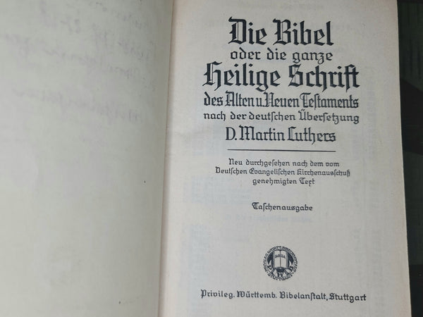 1940 Heilige Schrift Bible