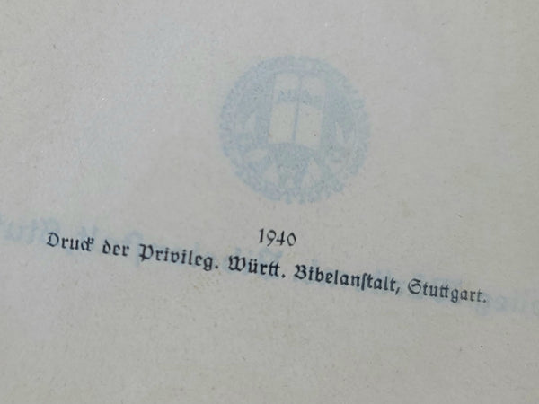 1940 Heilige Schrift Bible