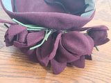 Burgundy Felt Flower Hat