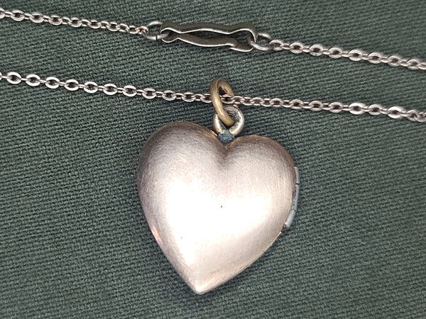 Marines Heart Shaped Locket Necklace