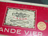 Lande Vier 50 Cigarette Tin 1936