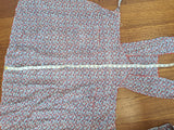 German Red and Blue Flower Print Apron