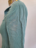 German Rayon Teal Dress <br> (B-31.5" W-25" H-38")