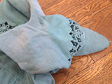German Rayon Teal Dress <br> (B-31.5" W-25" H-38")