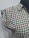 Green Print Dress (as-is) <br> (B-33" W-27" H-37")