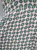 Green Print Dress (as-is) <br> (B-33" W-27" H-37")